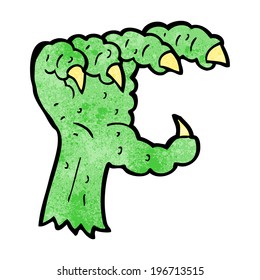 cartoon monster claw