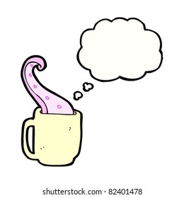 cartoon monster coffee
