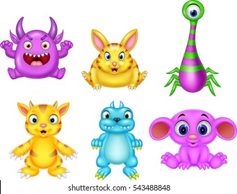 Cartoon monster collection set