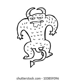 cartoon monster demon