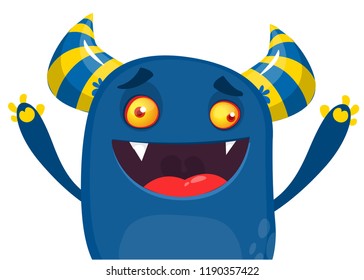 Cartoon  monster. Design for banner, poster or print