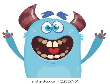 Cartoon  monster. Design for banner, poster or print