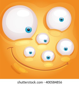 Cartoon Monster Face