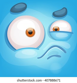 Cartoon Monster Face