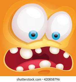 Cartoon Monster Face