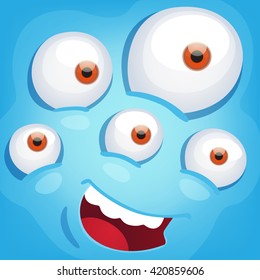 Cartoon Monster Face