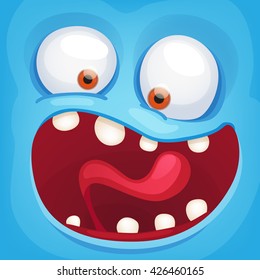 Cartoon Monster Face