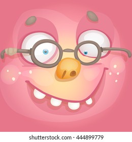 Cartoon Monster Face