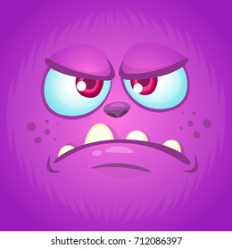 Cartoon monster face for masquerade. Vector image