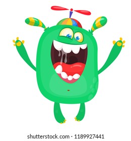 Cartoon monster. Halloween illustration