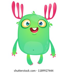 Cartoon monster. Halloween illustration