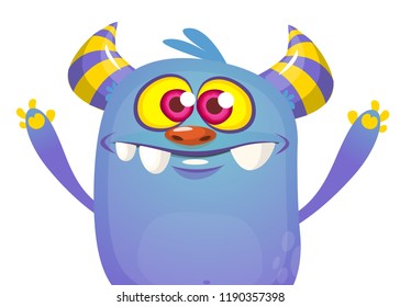 Cartoon  monster. Halloween illustration