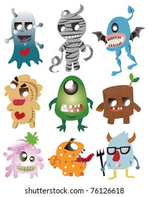 cartoon monster icon