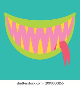 Cartoon monster illustration for all purposes with cute monster shape