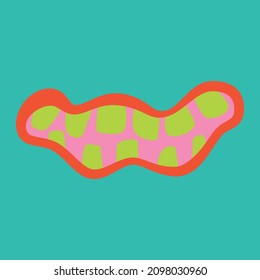 Cartoon monster illustration for all purposes with cute monster shape