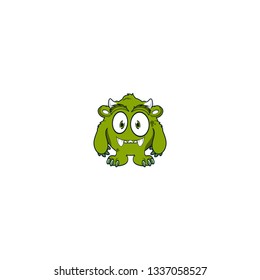cartoon ,monster logo 