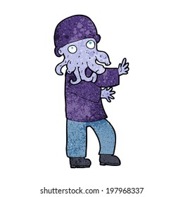 homem monstro desenho animado