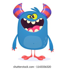 Cartoon monster on tiny legs. Vector character