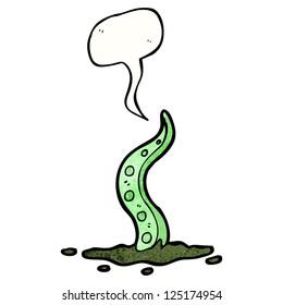 cartoon monster tentacle