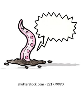 cartoon monster tentacle