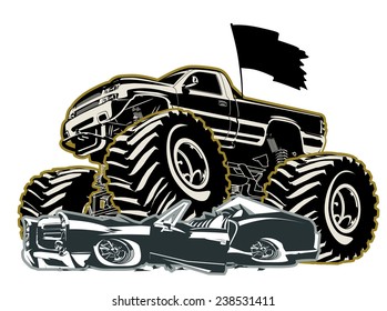 Cartoon Monster Truck