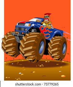 Cartoon Monster Truck