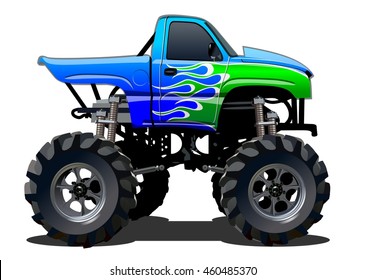 4,214 Cartoon monster truck Images, Stock Photos & Vectors | Shutterstock