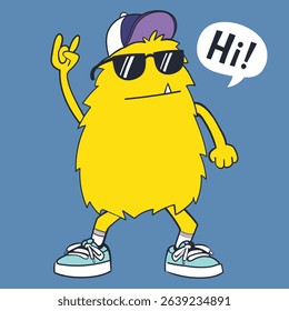 Cartoon Monster Vector Graphic Design Illustration