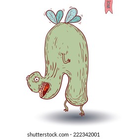 cartoon monster. vector illustration