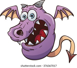 Cartoon monster, vector illustration