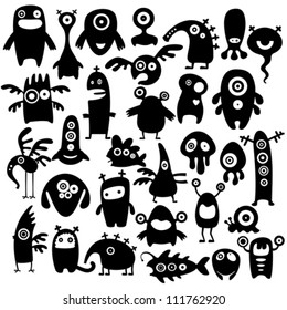 Cartoon monsters