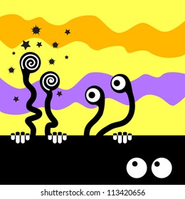 cartoon monsters