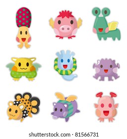 cartoon Monsters icons set