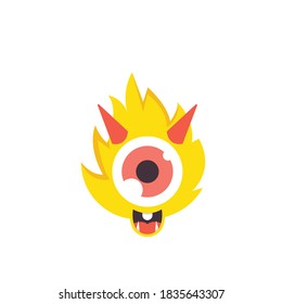 cartoon monsters mascot icon vector illustration design template web