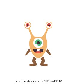 cartoon monsters mascot icon vector illustration design template web