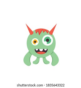 cartoon monsters mascot icon vector illustration design template web