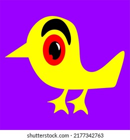 Cartoon Monsters. Vector of cartoon monsters isolated. Design for tee print, party decoration, t-shirt, illustration, logo, emblem or sticker