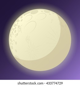 Cartoon Moon Background
