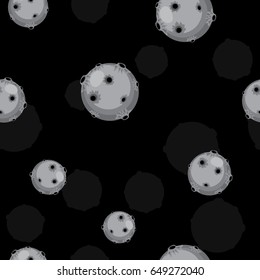 Cartoon moon gray