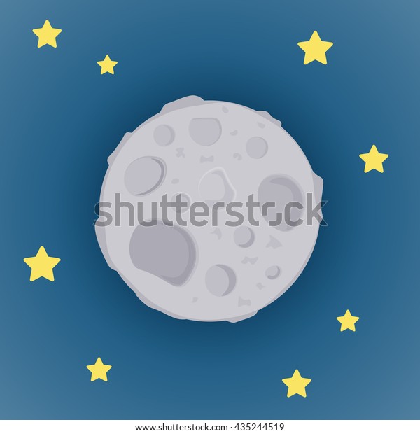 Cartoon\
moon and stars background,Vector\
illustration.