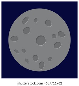 cartoon moon vector symbol icon design. Beautiful illustration isolated 