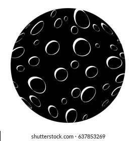 cartoon moon vector symbol icon design. Beautiful illustration isolated on white background