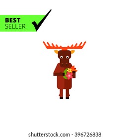 Cartoon Moose Icon