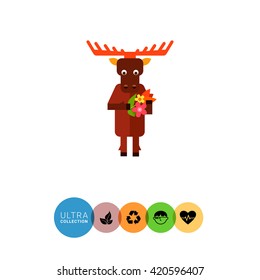 Cartoon Moose Icon