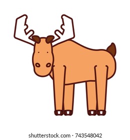 cartoon moose icon