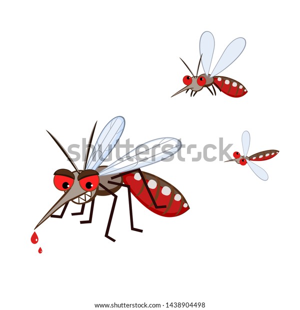 Cartoon Mosquito Aedes Aegypti Vector Stock Vector (Royalty Free ...