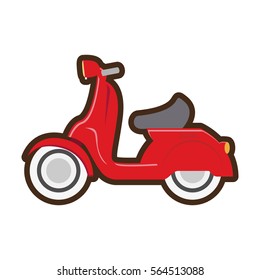 cartoon motorcycle speed delivery vector illustration eps 10