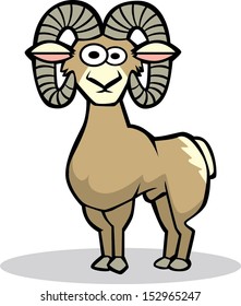 Cartoon Mountain Goat