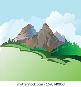 Mountain Cartoon Images, Stock Photos & Vectors | Shutterstock