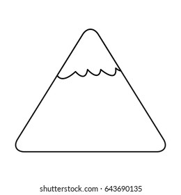 cartoon mountain nature landscape comic line